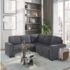 Melody - Sectional Sofa With Cushioning - Gray - Image 3
