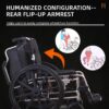 Lightweight Foldable Transport Wheelchair With Double X Force Support And Anti Backflip Device 18" Seat 300Lbs Capacity - Black / Silver - Image 5