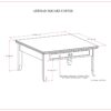 Artisan - Square Coffee Table - Russet Brown - Image 11