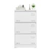 Filing Cabinet Lateral File Cabinet With Lock, 3 Drawer - White - Image 5