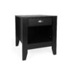 Cleary - Contemporary Wood Nightstand With Drawer - Black - Image 6