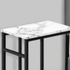 Accent Table, C - Shaped, Modern Design - White - Image 3