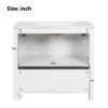 Vintage Bathroom Vanity Organizer With Sink And Storage Cabinet, 36" - Antique White - Image 11