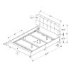 Queen Size Bed, Upholstered, Transitional - Beige - Image 11
