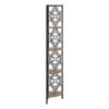 Bookshelf, Bookcase, Etagere, Corner, 4 Tier, For Office, Transitional - Taupe - Image 4
