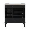 30" Bathroom Vanity Set With Soft Close Doors And Handles - Black - Image 17