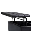 Harrison - Coffee Table Storage Ottoman - Tanners Brown - Image 4