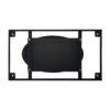 63" Modern Artificial Stone Panel Golden Stainless Steel Curved Legs, Can Accommodate 6-8 People - White / Gold - Image 8