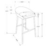 Bar Stool, Bar Height, Contemporary & Modern (Set of 2) - Gray - Image 5