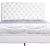 Elegant Tufted Upholstered Bed - White - Image 3