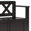 Amherst - Small Entryway Storage Bench - Hickory Brown - Image 9