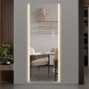 Frameless Full Length LED Mirror With 3 Color Changing Light And Explosion Proof Glass - Silver - Image 2