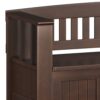 Acadian - Entryway Storage Bench With Shelf - Brown - Image 4