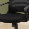 Office Chair, Adjustable Height, Swivel, Ergonomic, Armrests, Mesh, Contemporary & Modern - Black - Image 9