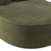 Chaise Lounge Sofa Boneless Couch With 2 Supportive Pillows, Sofa Bed - Green - Image 13