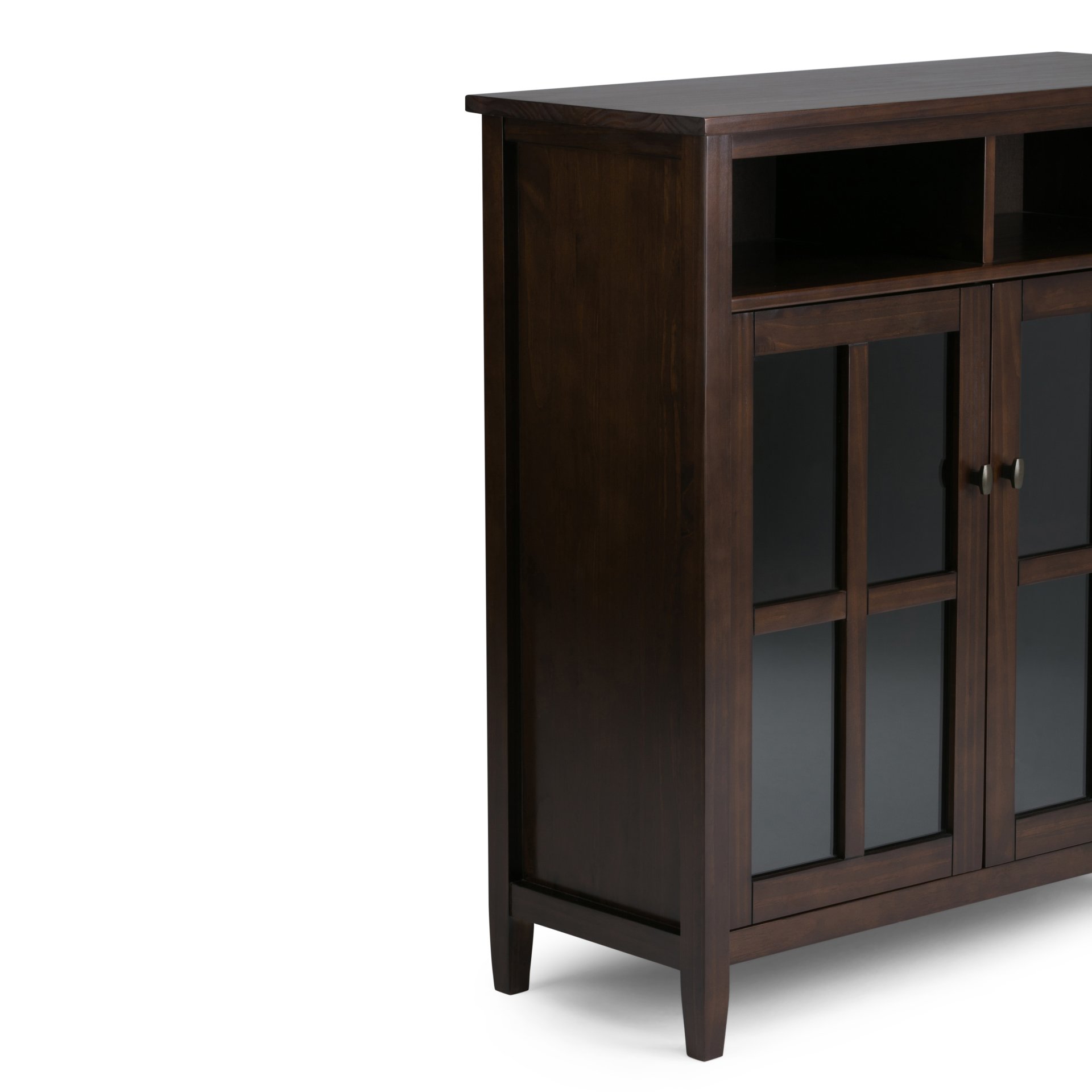 Warm Shaker - Medium Storage Media Cabinet - Tobacco Brown - Image 5