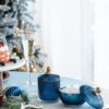Candy Jar With Lid, Christmas Candy Jar Containers (Set of 2) - Gold / Blue - Image 12
