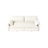 Queen Pull Out Sofa Bed, 3 In 1 Convertible Sleeper Sofa With Side Storage Multifunctional Velvet Loveseat Bed For Living Room - Beige - Image 11