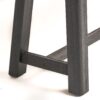 Cloud - Outdoor Bench With Acacia Wood Frame And Slat Panel Design (Set of 2) - Sandblast Teak / Black - Image 12