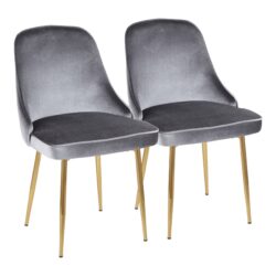 Marcel - Contemporary Dining Chair (Set of 2) - Blue