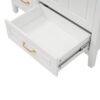 Elegant Freestanding Bathroom Vanity With Sink, Soft Closing Cabinet & Drawers - White - Image 23