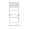 Outdoor Folding Dining Chair (Set of 2) - White - Image 5