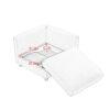 2 Seater Sofa With Storage Seat And Cylindrical Backrest - White - Image 8