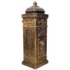 Mailboxs Residential The Court Large Capacity Letter Box, Outdoor Rainproof Postbox, Copper Color, Cast Aluminum - Copper - Image 5