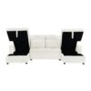 Oversized U - Shaped Sofa Versatile Sectional Sofa Pull Out Sofa Bed With Double Storage Chaise Lounges And 2 USB Ports For Living Room - Beige - Image 11