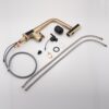 Waterfall Kitchen Faucet With Temperature Display And Pull Down Sprayer - Brushed Gold - Image 6