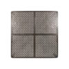 Outdoor Modern Aluminum Dining Table With Woven Accents - Gloss Black - Image 8
