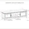 Burlington - Low TV Media Stand - Mahogany - Image 11