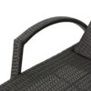 Salem - Contemporary Wicker Chaise Lounge With Armrests - Gray - Image 13