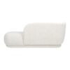 Aire - RAF Modern Rounded Chaise Lounge - Ivory White - Image 2