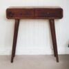 Curved Hallway Table - Chestnut - Image 11