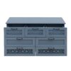 7 Drawer Cabinet, American Furniture, Suitable For Bedroom, Living Room, Study - Blue - Image 15