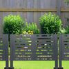Air Conditioner Fence For Outdoor Units, Metal Privacy Fence Cover, Perfect To Conceal Air Conditioning Units, 3 Fence Panels - Charcoal - Image 7