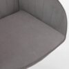 Adjustable Office Chair, Ergonomic Swivel Chair Velvet, Comfortable For Long Sitting - Gray - Image 15