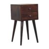 Mini 2 Drawer Nightstand - Walnut - Image 7