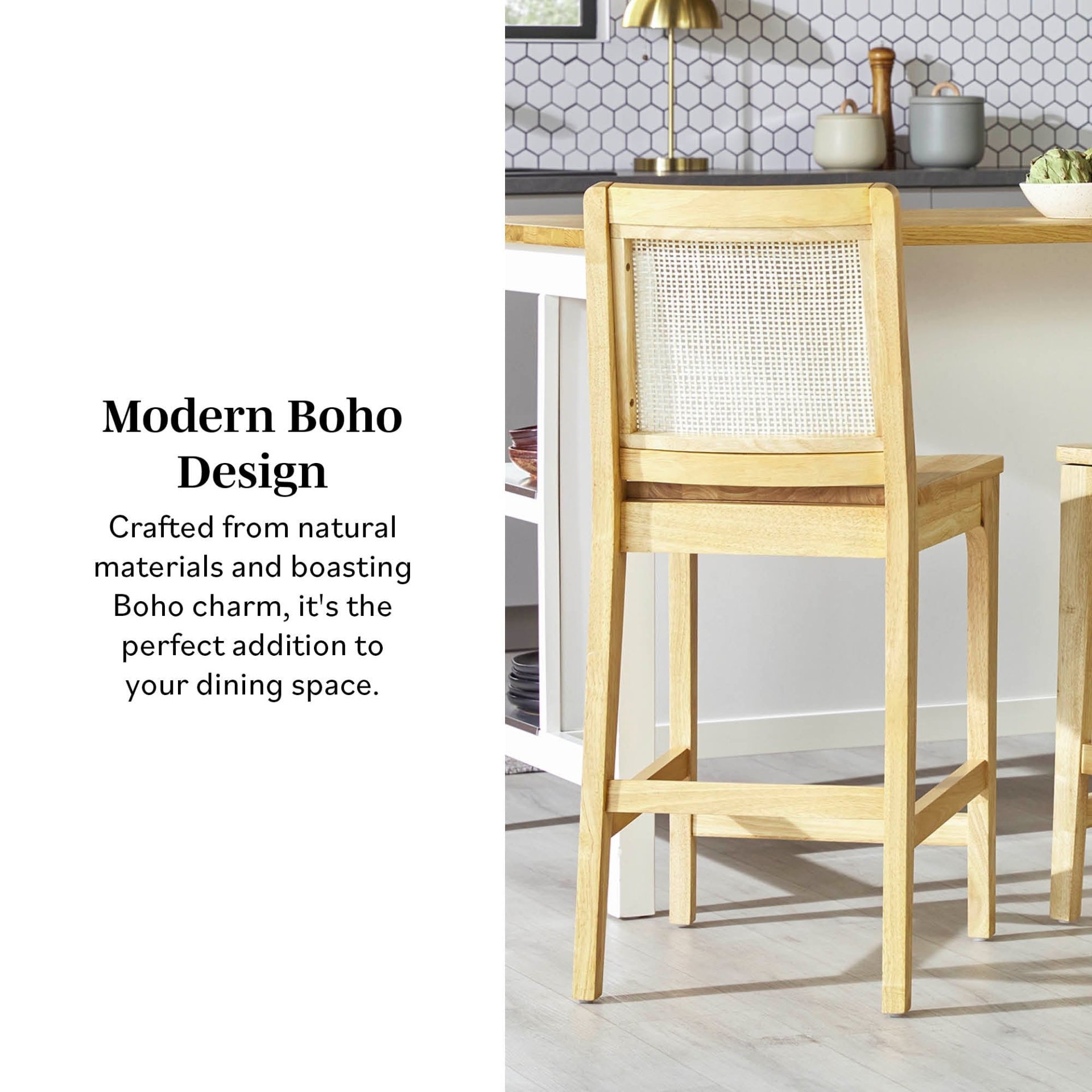 Transitional Counter Stool (Set of 2) - Natural - Image 5