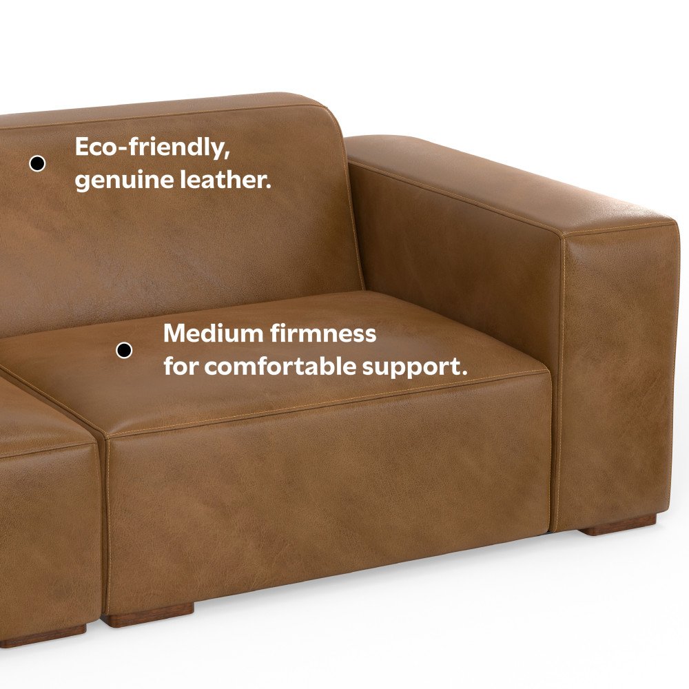 Rex - 2 Seater Sofa And Left Chaise - Brown - Image 16
