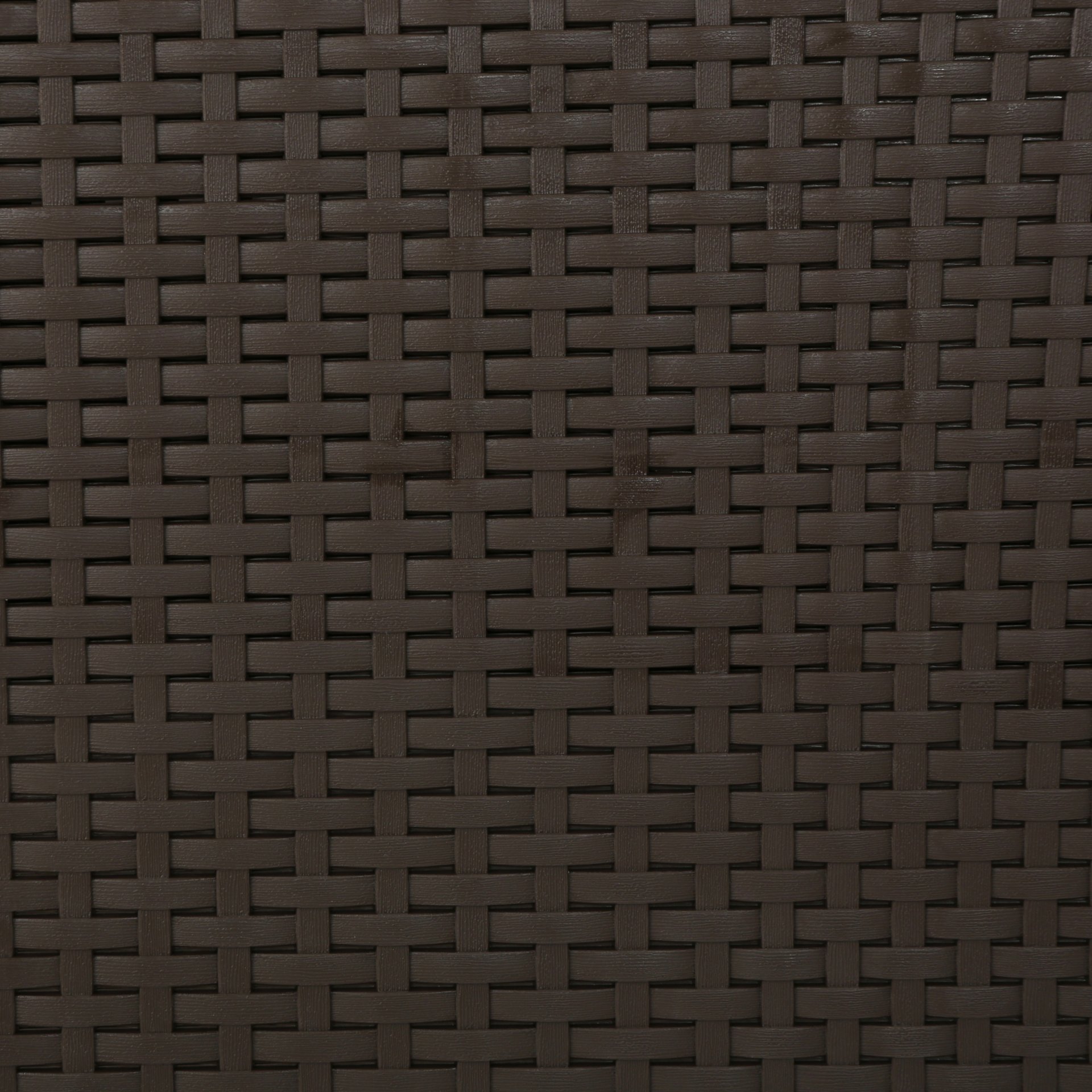 Outdoor Faux Wicker Rattan Style Chat Set With Water Resistant Cushions, 5 Pieces Set - Brown / Mix Beige - Image 11