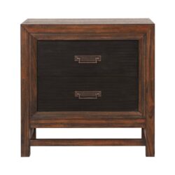 Branson - 2 Drawer Nightstand, Two Tone - Brown
