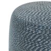 Bayley - Round Braided Pouf - Aegean Blue / Natural - Image 3