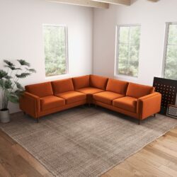 Amber - Corner Sectional Sofa - Orange