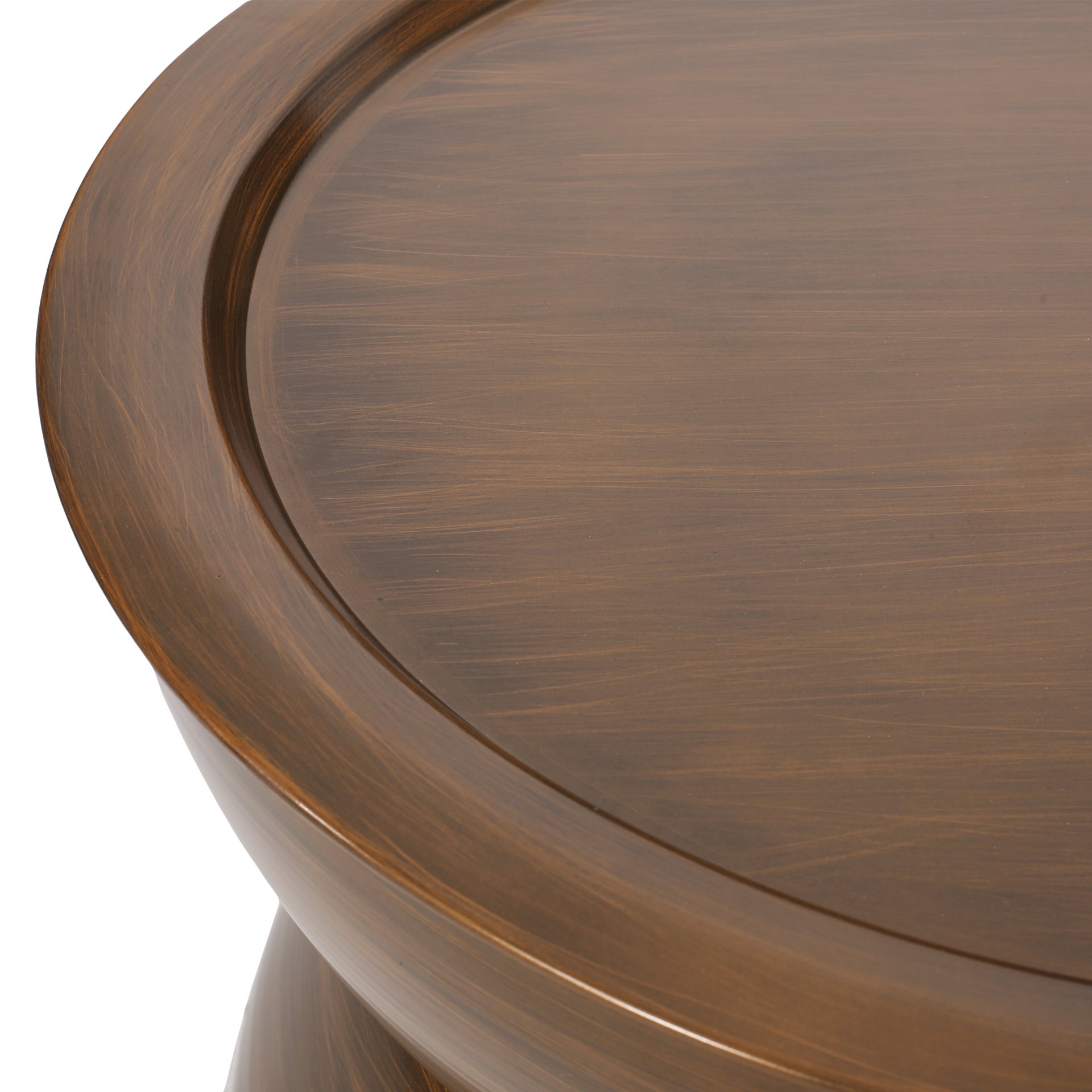 Sparling - Modern Iron Hourglass Coffee Table - Brushed Antique Brown - Image 10