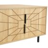 Spider- Web Textured Modern Coffee Table Geometric Art And Practical Design - Natural Wood - Image 18