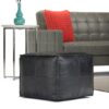 Bowen - Square Pouf - Black - Image 7