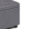 Cosmopolitan - Storage Ottoman - Stone Gray - Image 7