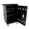Mobile Charging Cart And Cabinet For Tablets Laptops 30 Device With Combination Lock - Matt Black - Image 7